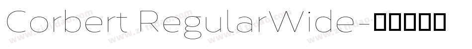 Corbert RegularWide字体转换